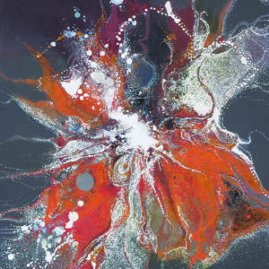 Peinture à l'acrylique intitulée "Effervesence 11"