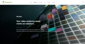 Screenshot de la page "services" du site kamiriad