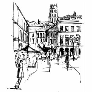 Image de mise en avant de l'élément de portfolio "urban sketchs"