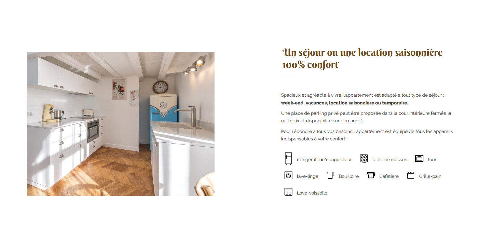 Section description le gite de la tourelle